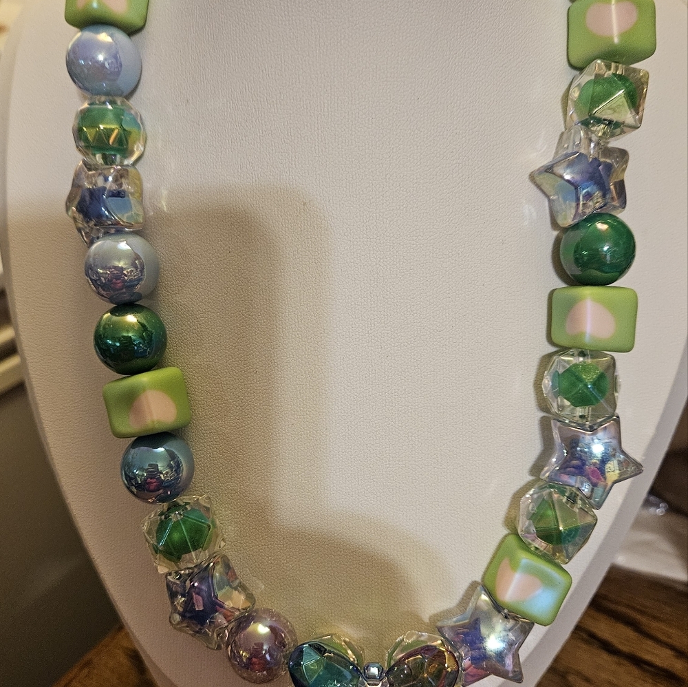 Handmade Colorful Beaded Necklace with Butterfly Pendant - Picture 7 of 12